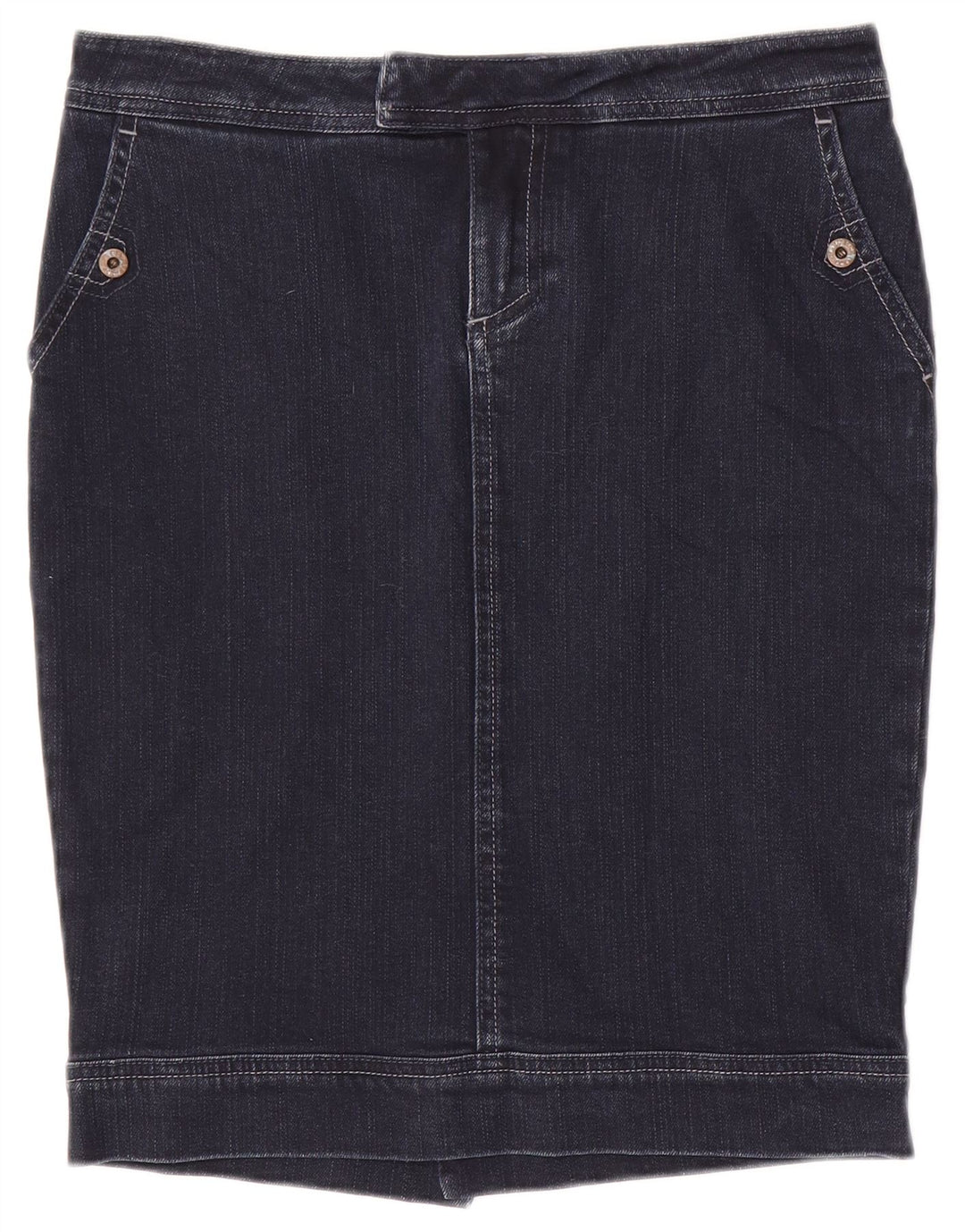 Saia jeans feminina Woolrich W29 azul marinho médio
