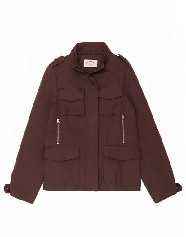 Jaqueta militar feminina Wrangler UK 18 XL marrom poliéster