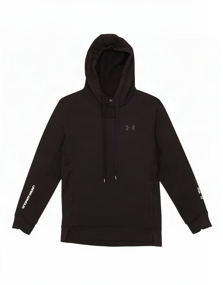 Under Armour Mens Fitted Hoodie Jumper Pequeno Poliéster Preto