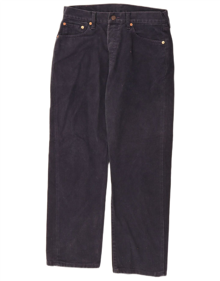 Levi's Masculino 551 Straight Jeans W34 L30 Azul Marinho Algodão