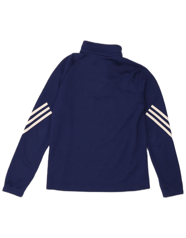 Adidas Meninos Climalite Pullover Treino Top 11-12 Anos Grande Azul Marinho