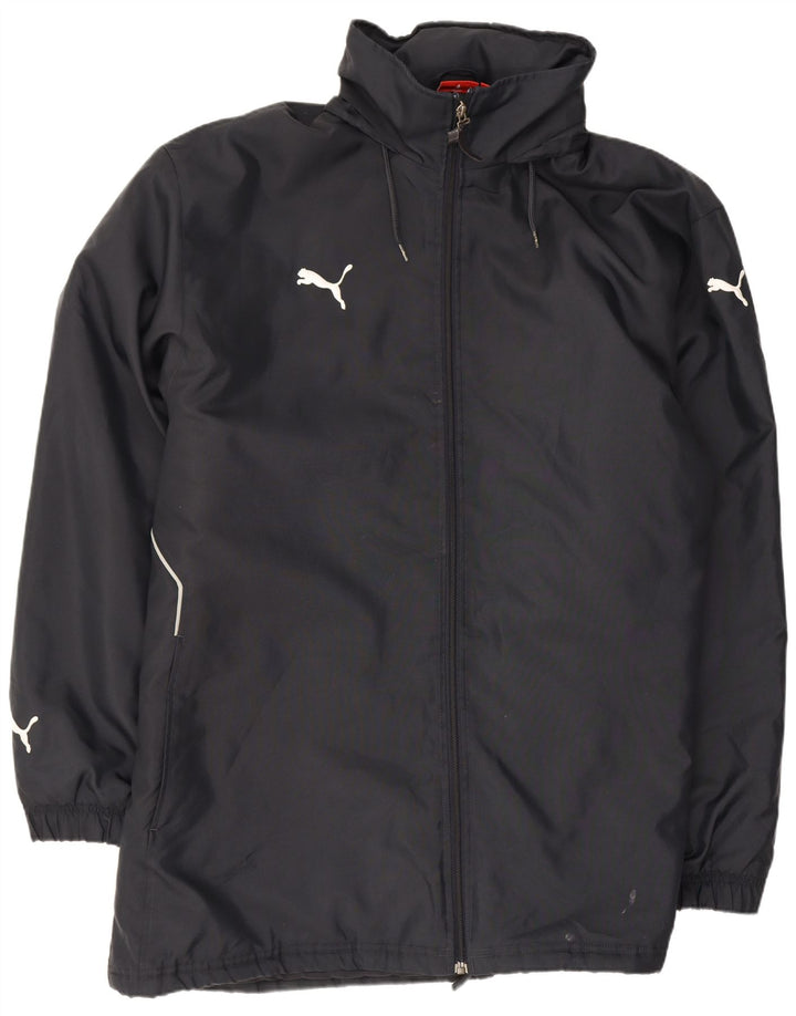 Capa de chuva masculina Puma com capuz UK 42 XL azul marinho poliéster
