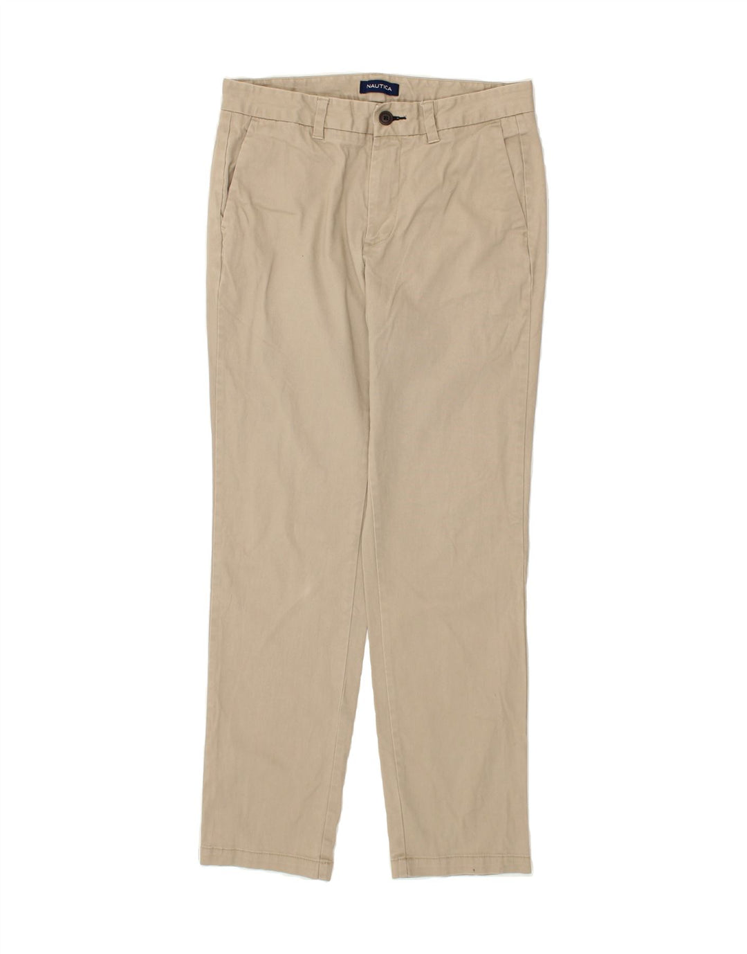 NAUTICA Womens Slim Chino Trousers W30 L32 Beige Cotton Vintage Nautica and Second-Hand Nautica from Messina Hembry 