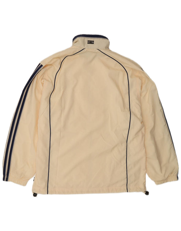 Adidas Womens Oversized Tracksuit Top Jacket UK 14 Grande Amarelo Poliéster