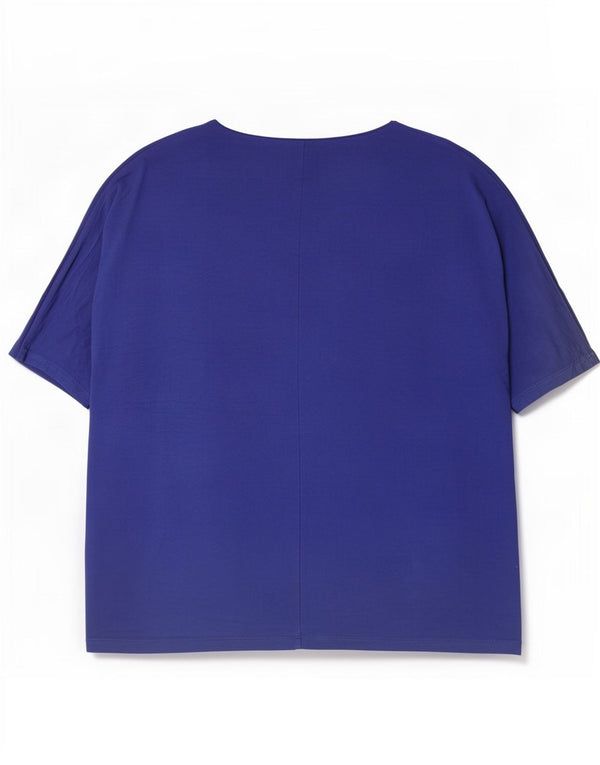 Blusa oversized feminina Marks & Spencer Reino Unido 16 grande viscose azul