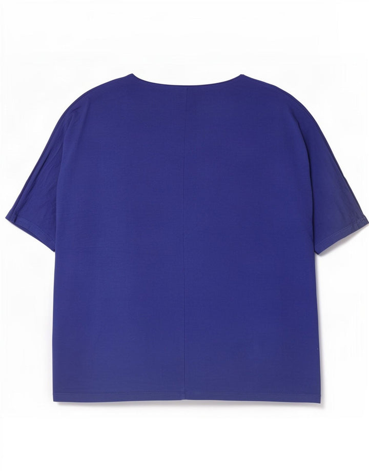 Blusa oversized feminina Marks & Spencer Reino Unido 16 grande viscose azul