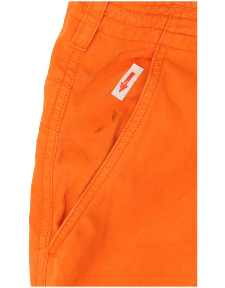 Shorts cargo masculino French Connection W32 algodão laranja médio
