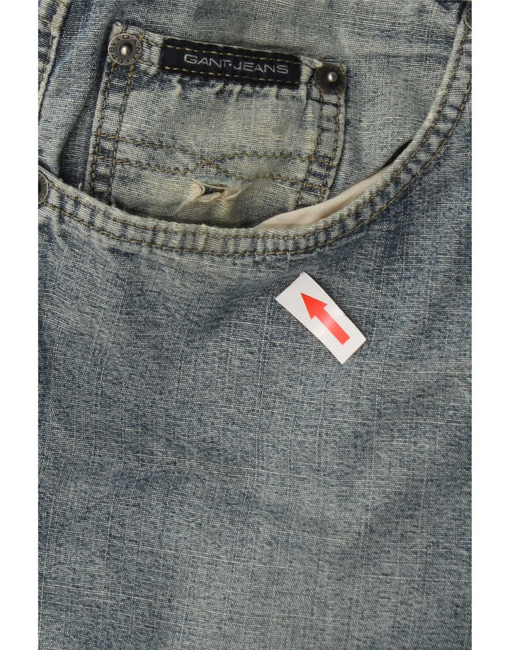 Gant Jeans Reto Masculino W34 L31 Azul Algodão
