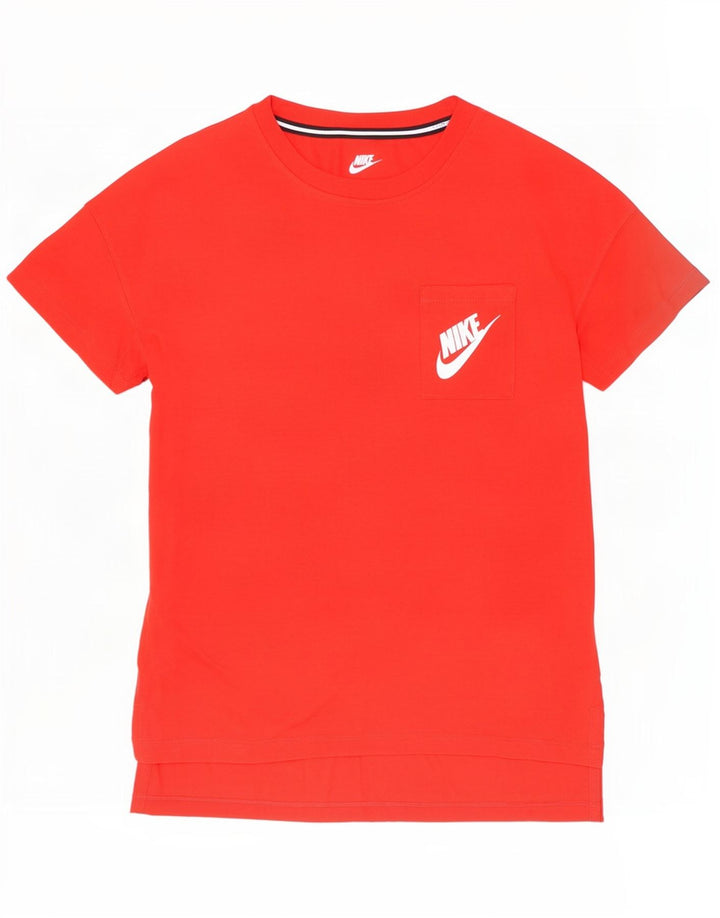 Camiseta masculina Nike Top pequeno algodão vermelho