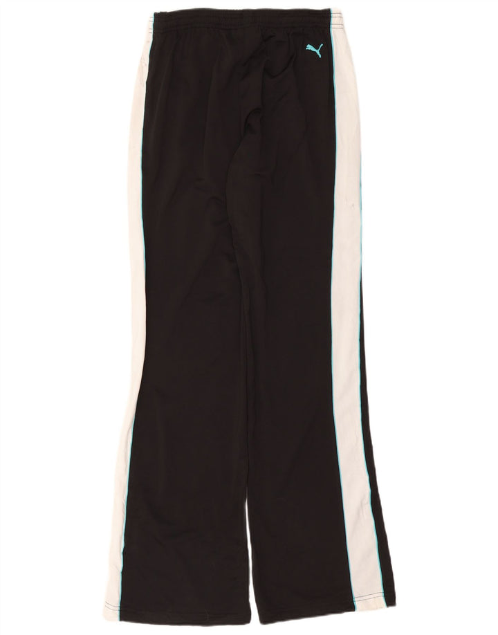 Calça de treino feminina PUMA UK 14 grande preto colorblock poliéster