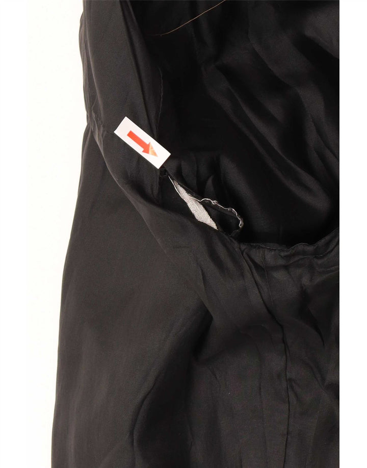 Jaqueta de couro masculina vintage UK 38 média preta
