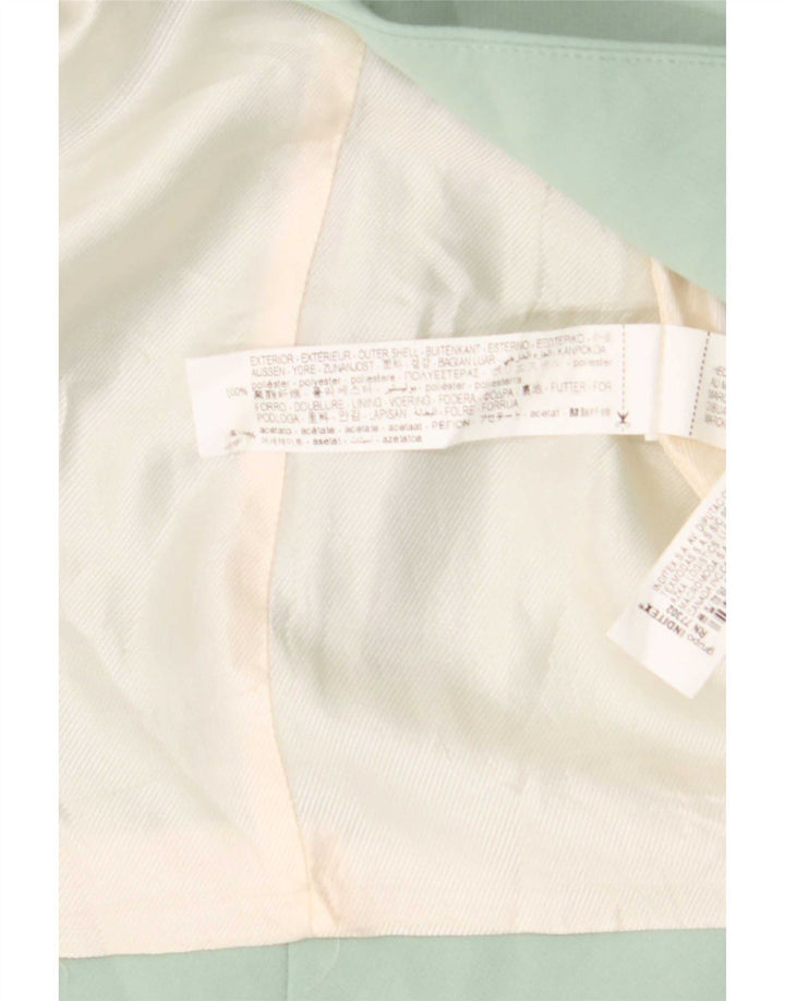 Jaqueta blazer feminina Zara UK 14 poliéster verde médio