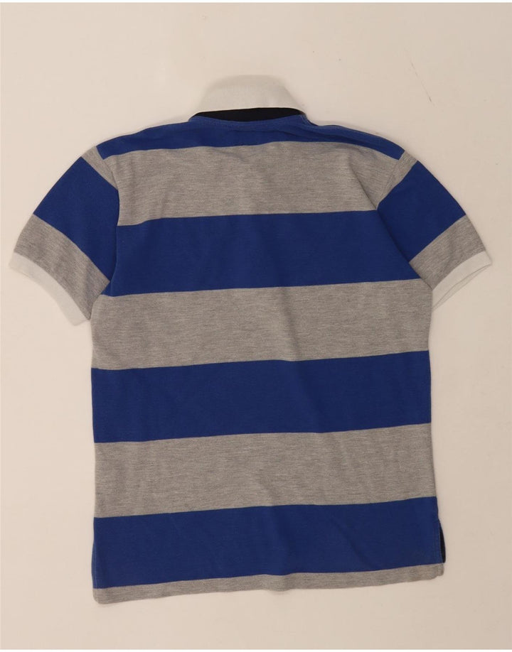 Polo Fay Boys 11-12 Anos Azul Listrado Algodão