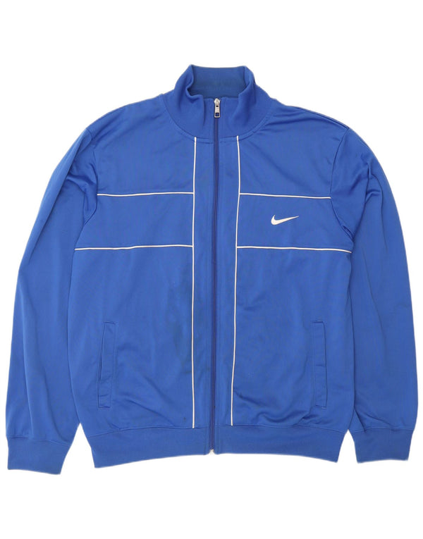 NIKE Mens Tracksuit Top Jacket Grande Azul Poliéster