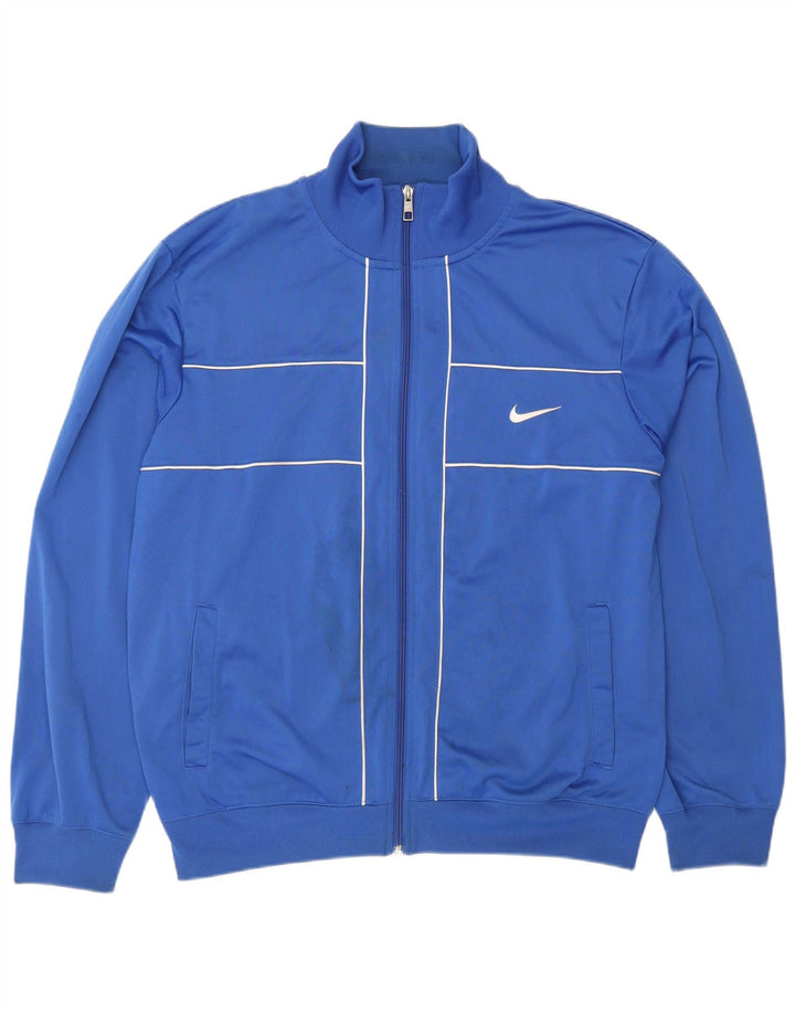 NIKE Mens Tracksuit Top Jacket Grande Azul Poliéster