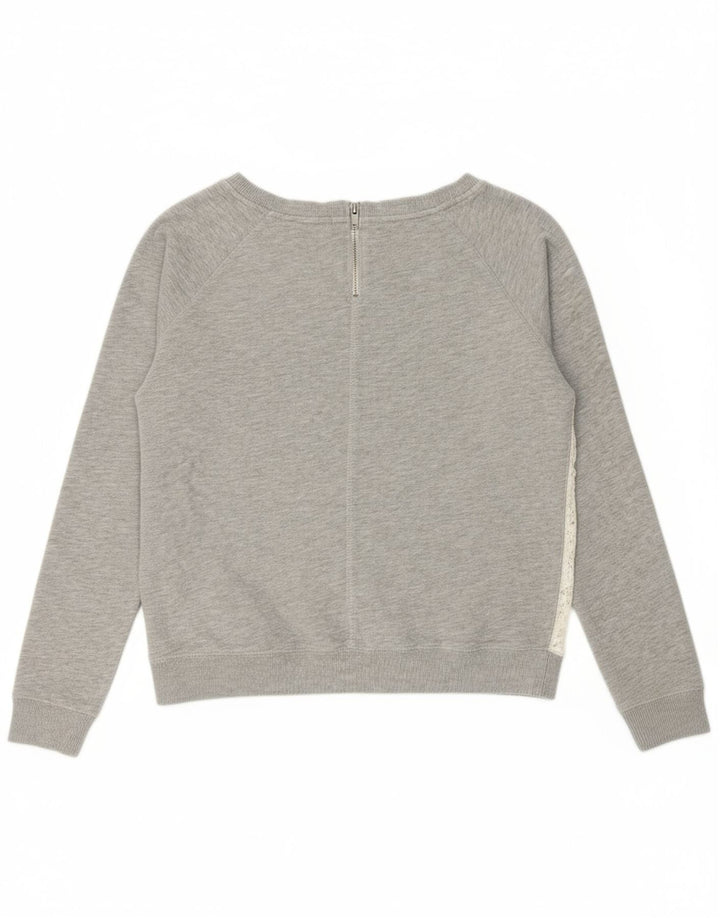Suéter feminino TOMMY HILFIGER UK 18 XL cinza colorblock algodão