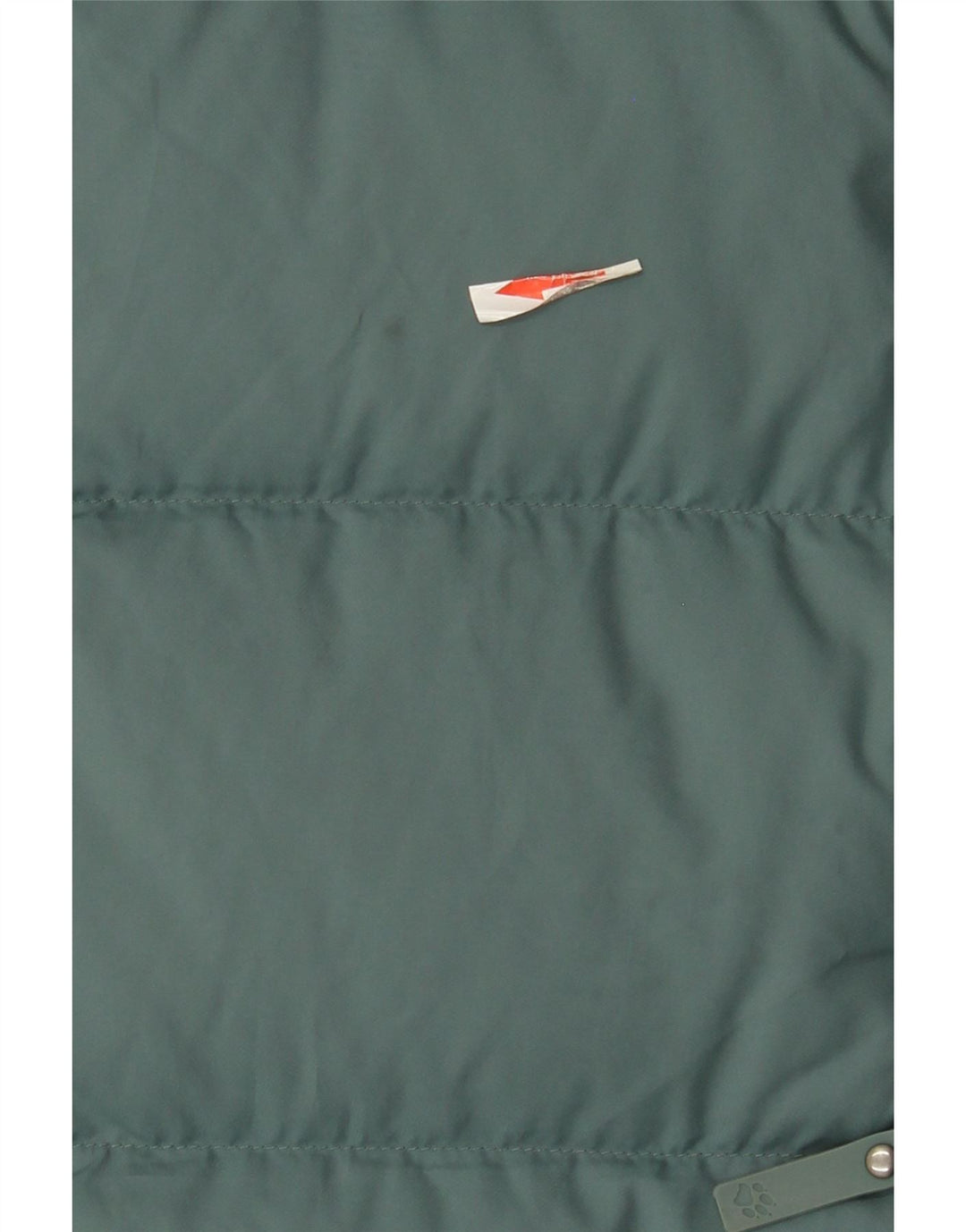 Casaco acolchoado com capuz grande Jack Wolfskin feminino Reino Unido 10/12 verde médio