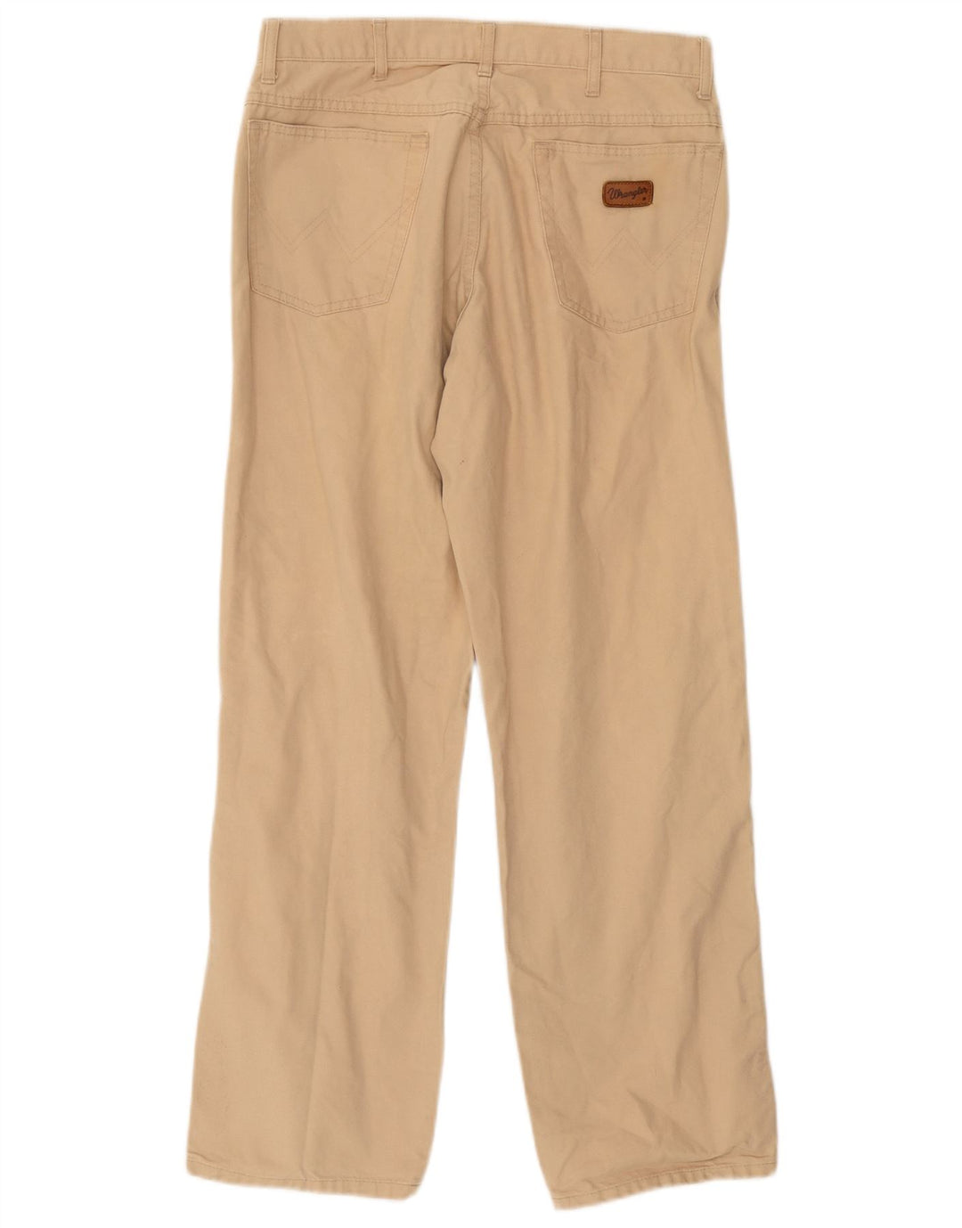 Calça Wrangler masculina reta casual W32 L29 bege