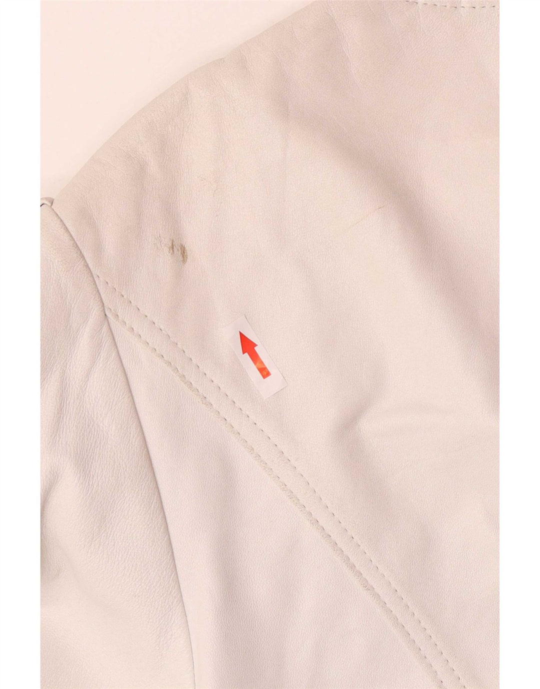 Jaqueta blazer feminina de couro com 4 botões Madeleine IT 42 médio branco