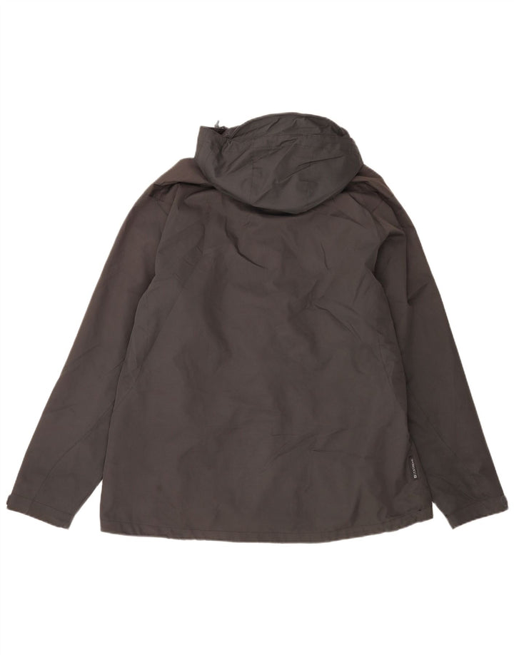 Jaqueta de chuva com capuz feminino Mountain Warehouse UK 18 XL poliéster cinza