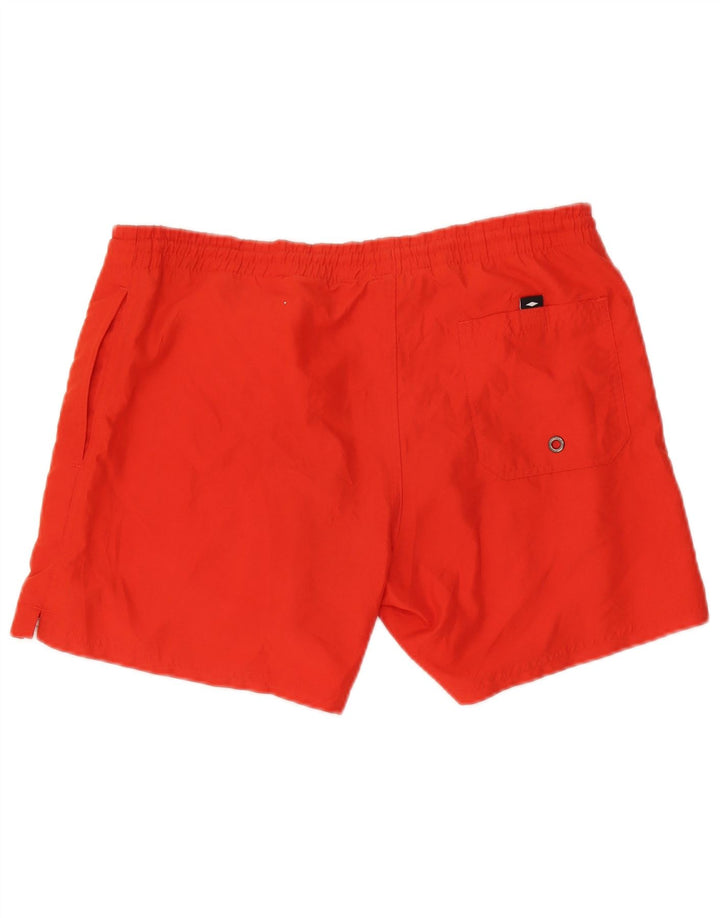 Bear Mens Natação Shorts Médio Listrado Vermelho