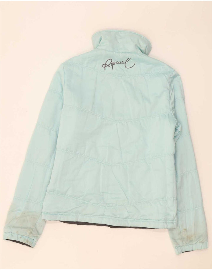 Jaqueta acolchoada reversível feminina Rip Curl UK 12 poliéster cinza médio