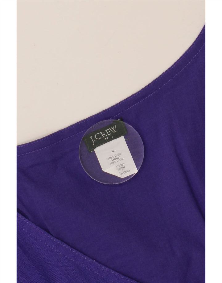 J. CREW Womens A-Line Dress US 0 XS Purple Cotton Vintage J. Crew and Second-Hand J. Crew from Messina Hembry 