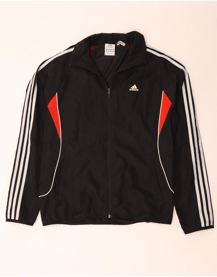 Adidas Mens Climalite Tracksuit Top Jacket UK 40/42 Médio Preto
