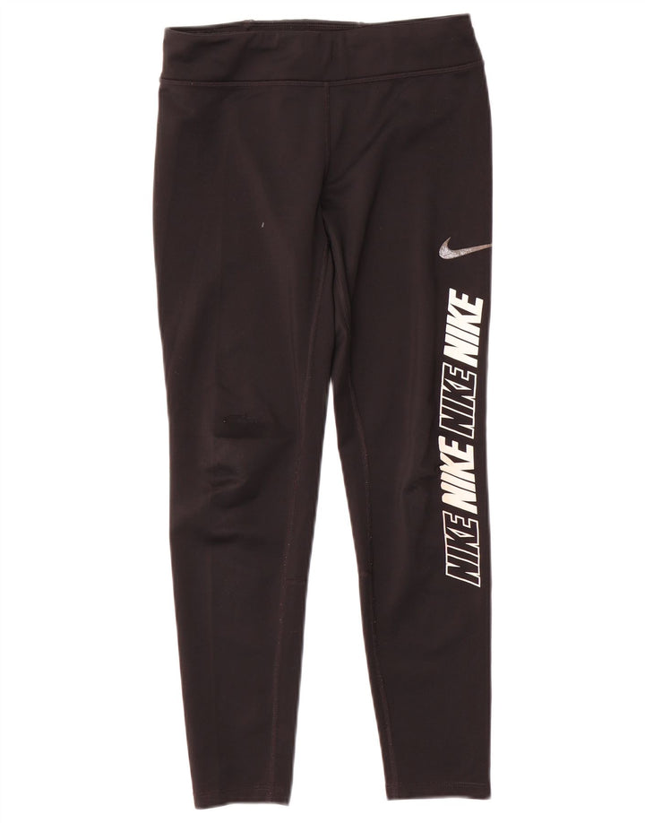 Leggings Nike Girls Graphic 10-11 anos médio preto poliéster
