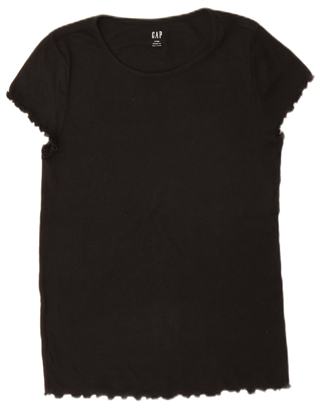 Camiseta feminina alta Gap Reino Unido 14 médio preto