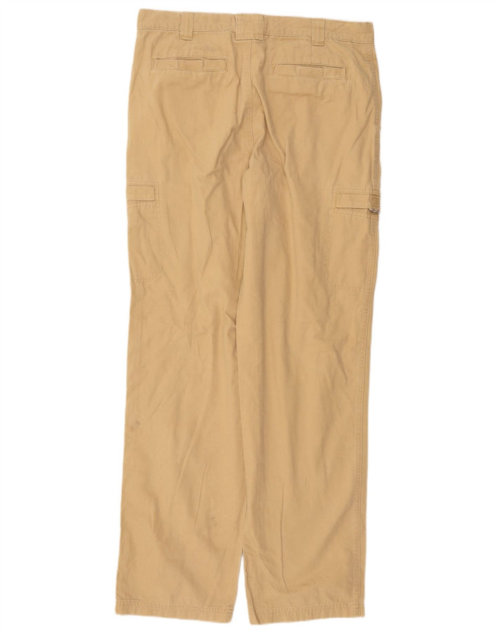 Calça cargo reta masculina L.L.Bean W34 L34 algodão bege