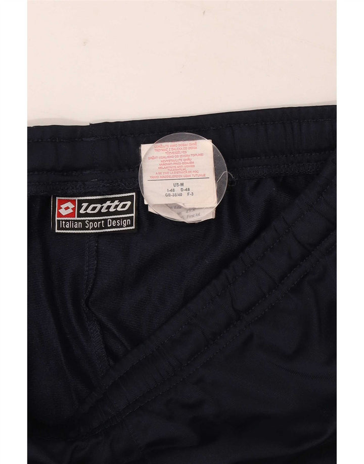 Calça de treino masculina Lotto UK 38/40 poliéster azul marinho médio