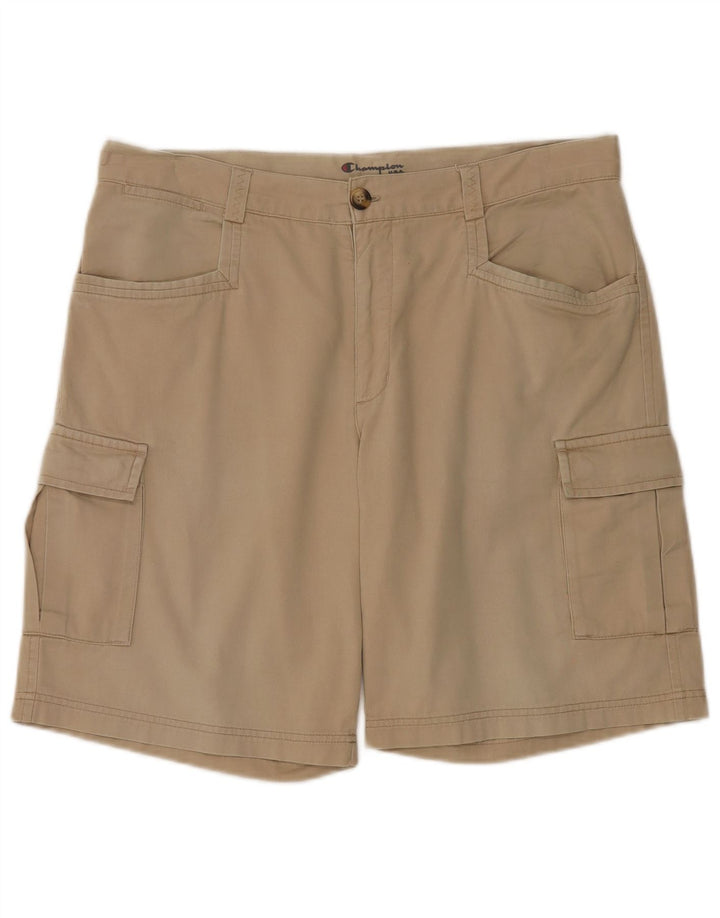 Shorts cargo masculino Champion grande W36 algodão bege