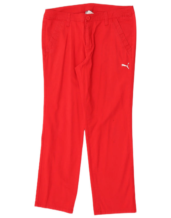 Calça Chino Masculina Puma Straight W34 L30 Algodão Vermelho