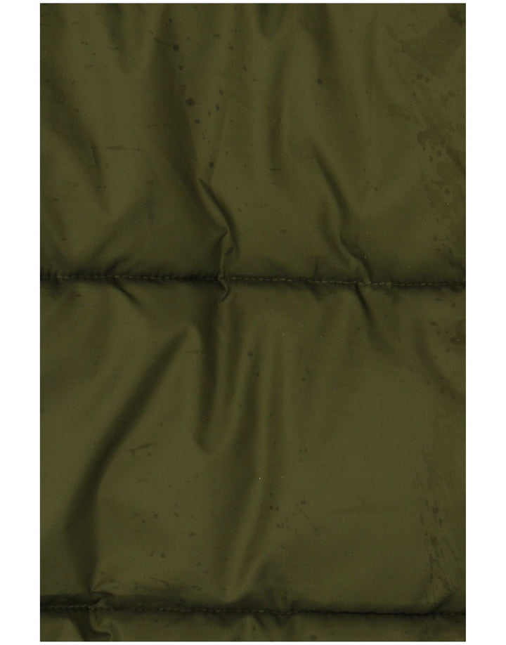 Jaqueta masculina acolchoada com capuz ELLESSE UK 36 poliéster verde pequeno