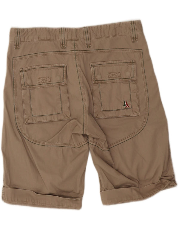 Aeronautica Militare Mens Cargo Shorts IT 48 Médio W32 Algodão Bege