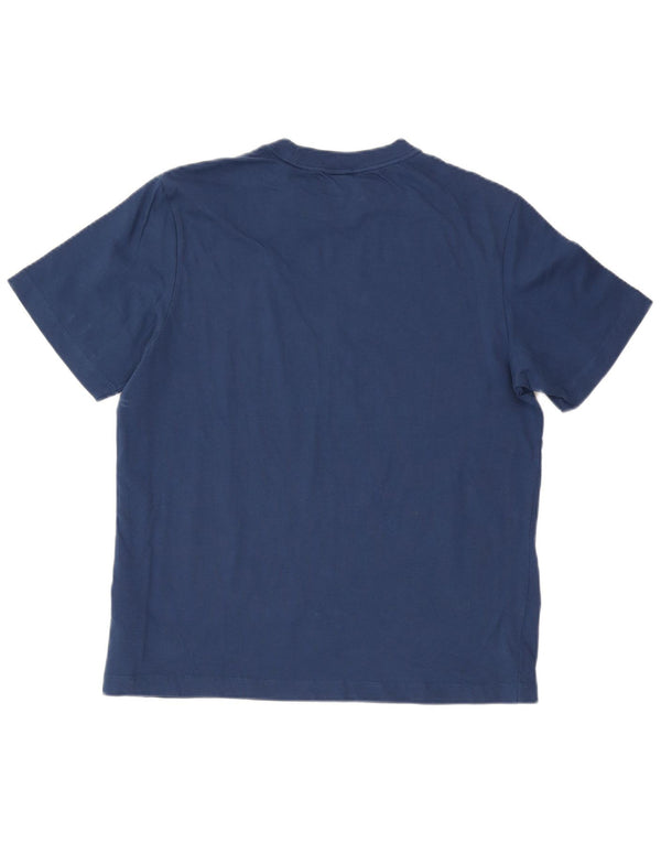 Camiseta masculina Calvin Klein Jeans top médio azul marinho algodão