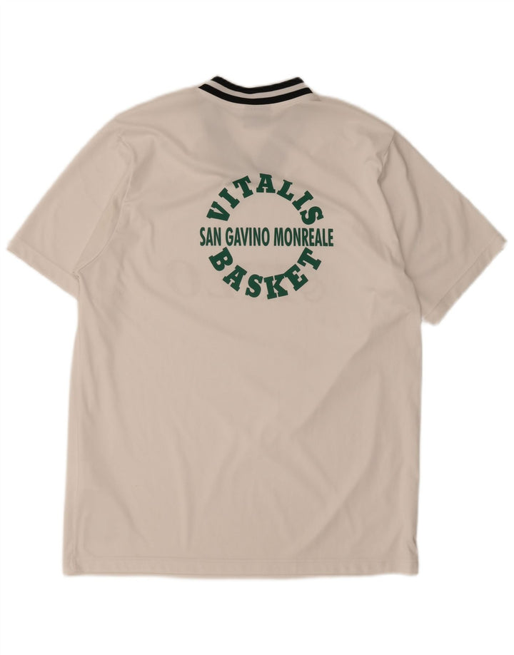 Camiseta masculina gráfica Champion pequena branca