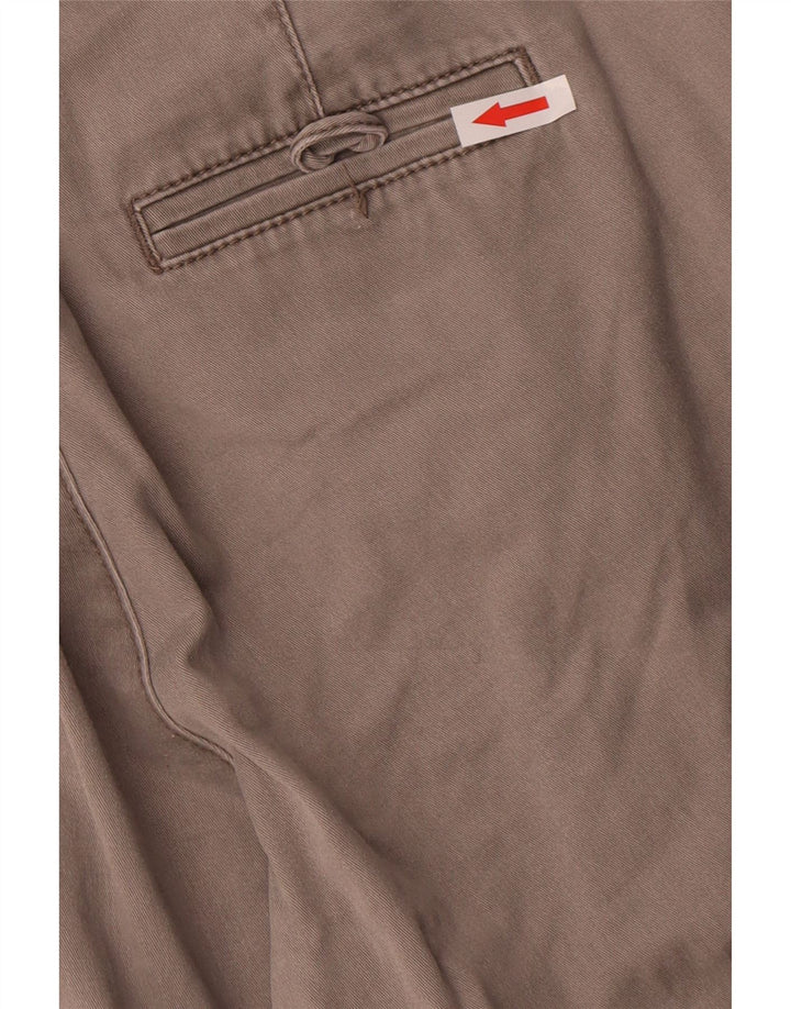 Calça chino reta feminina Benetton W30 L27 cinza