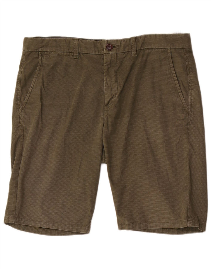 Shorts Chino Masculino Jack & Jones Grande W34 Algodão Cáqui
