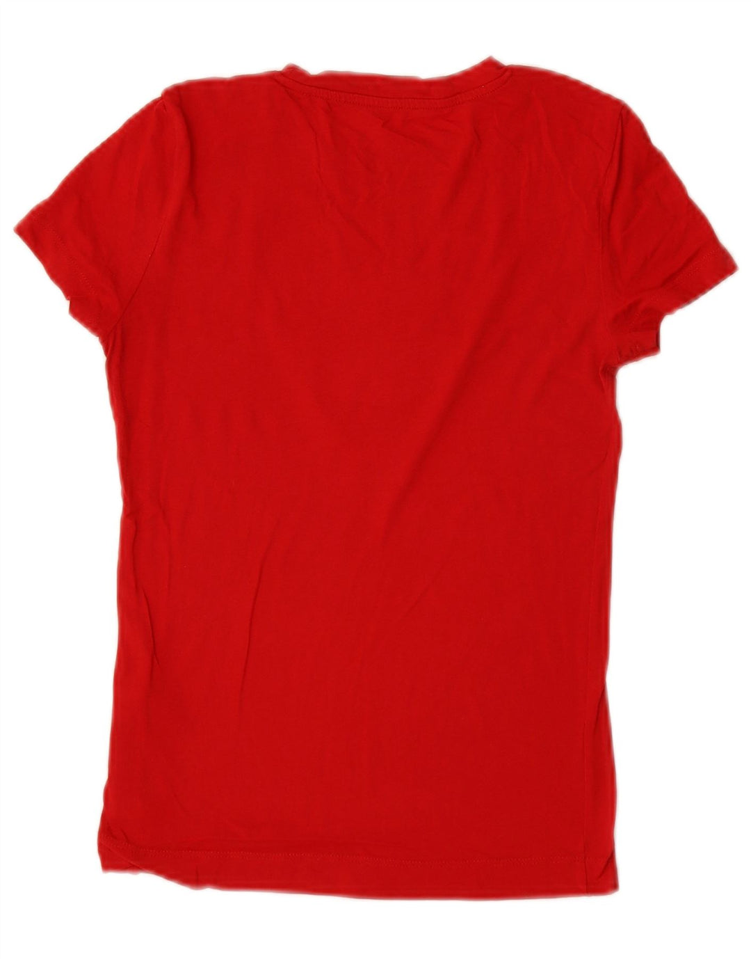 Camiseta feminina Guess com estampa gráfica UK 2 2XS algodão vermelho
