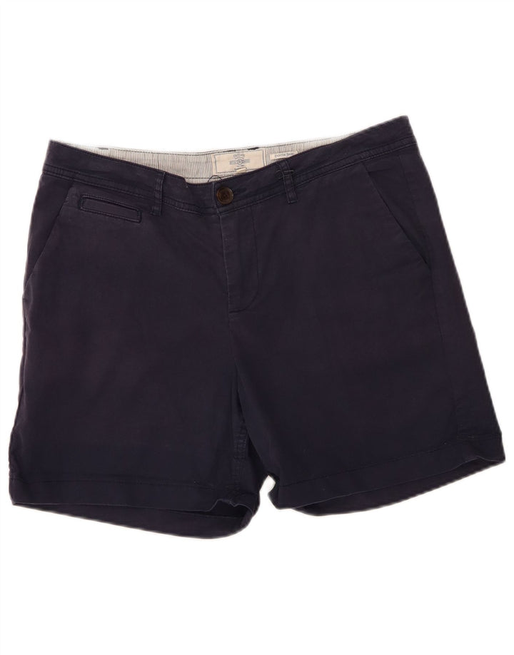Shorts Chino Feminino Fat Face Padstow Regular UK 12 Médio W32 L5 Azul Marinho