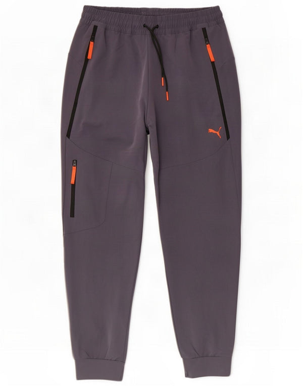 Puma Mens Cargo Calças de treino Joggers Grande Poliéster Cinza