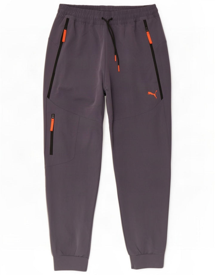 Puma Mens Cargo Calças de treino Joggers Grande Poliéster Cinza