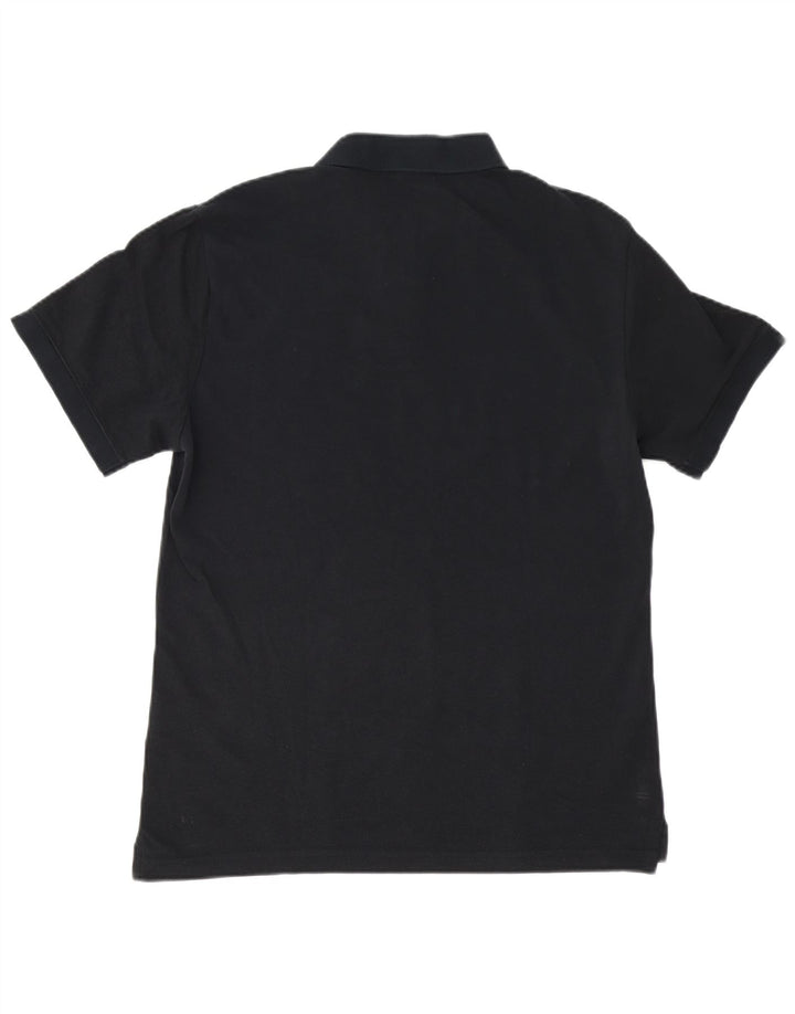 Camisa polo masculina Nike média preta algodão