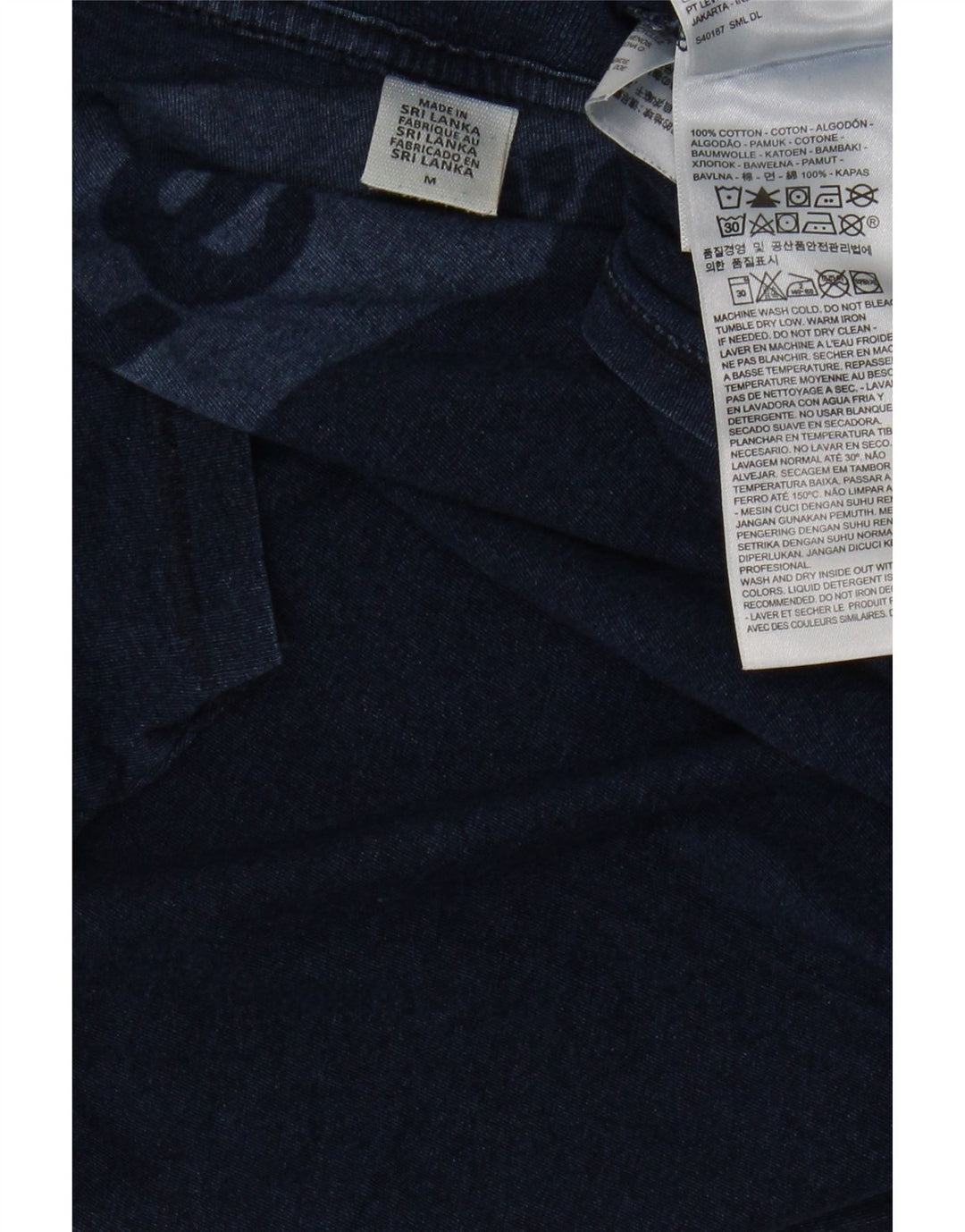 Camiseta gráfica masculina Levi's Top médio algodão azul marinho