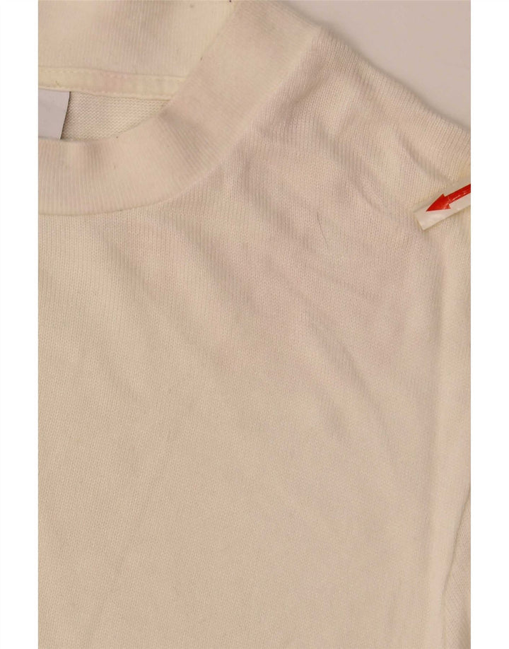 Camiseta masculina Zara Top médio off white