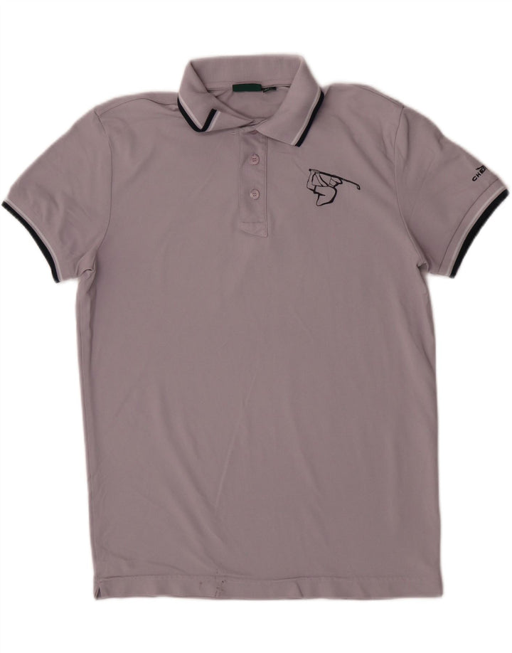 Camisa polo masculina Chervo UK 40 poliamida roxa média