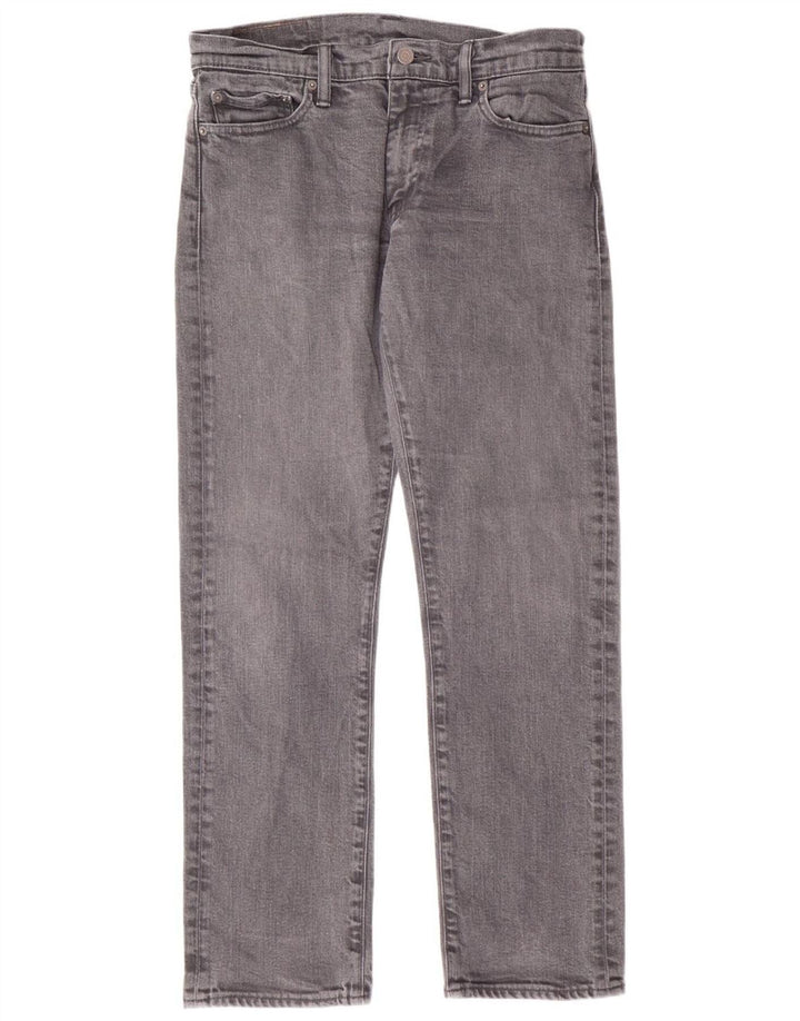 LEVI'S Masculino 504 Straight Jeans W32 L29 Algodão Cinza