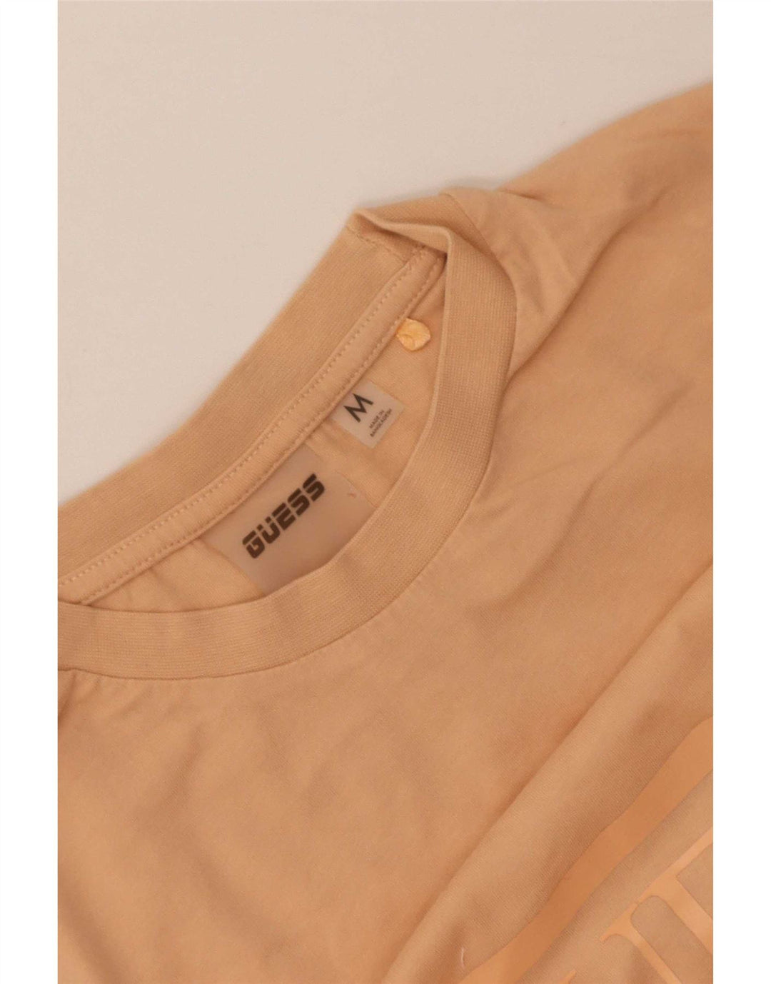Camiseta feminina Guess Crop Graphic UK 12 Médio Laranja